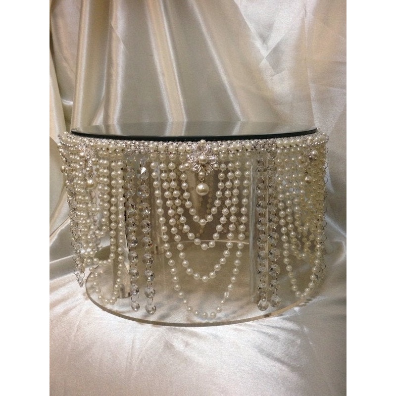 Wedding cake stand, Pearl & crystal cake plate. by Crystal wedding uk