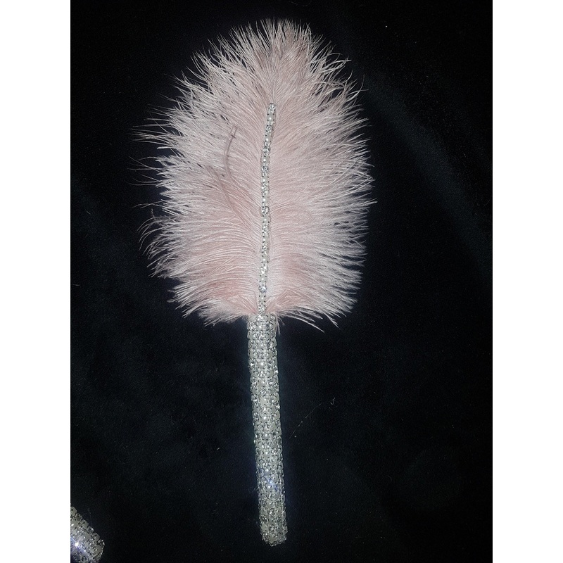 Ostrich Feather flower girl wand bouquet -luxury alternative Bouquet Great Gatsby wedding style -ANY COLOUR Artificial bouquet