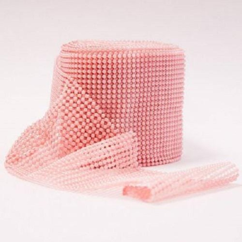 Pink Pearl effect ribbon banding  cake ribbon  many widths  1M by Crystal wedding uk