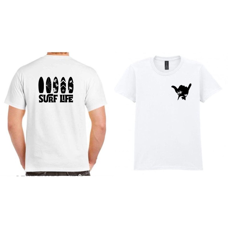 Surf Life T-Shirt: Unisex Surfboard Logo Tee – 50+ Colors
