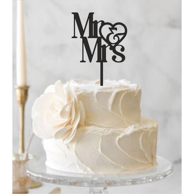 Wedding Cake topper, Personalized cake topper, Rustic cake topper, Custom Mr Mrs cake topper, Wedding Cake topper by Crystal wedding uk