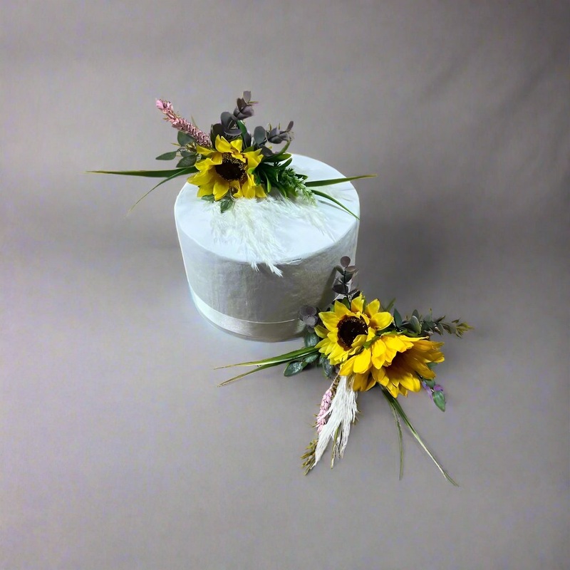 Sunflower Cake Flowers Toppers