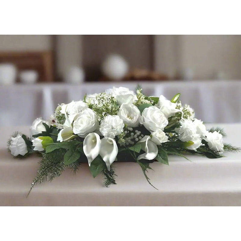 White  Artificial Table Arrangement