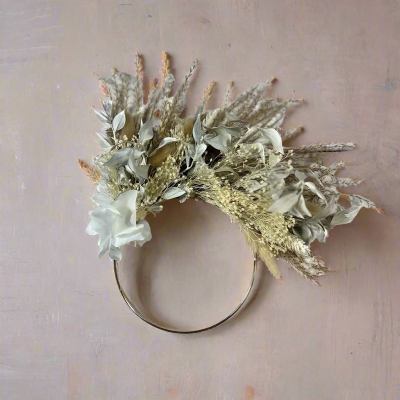 White Pampas Cake Hoop-6 inch & 4 inch