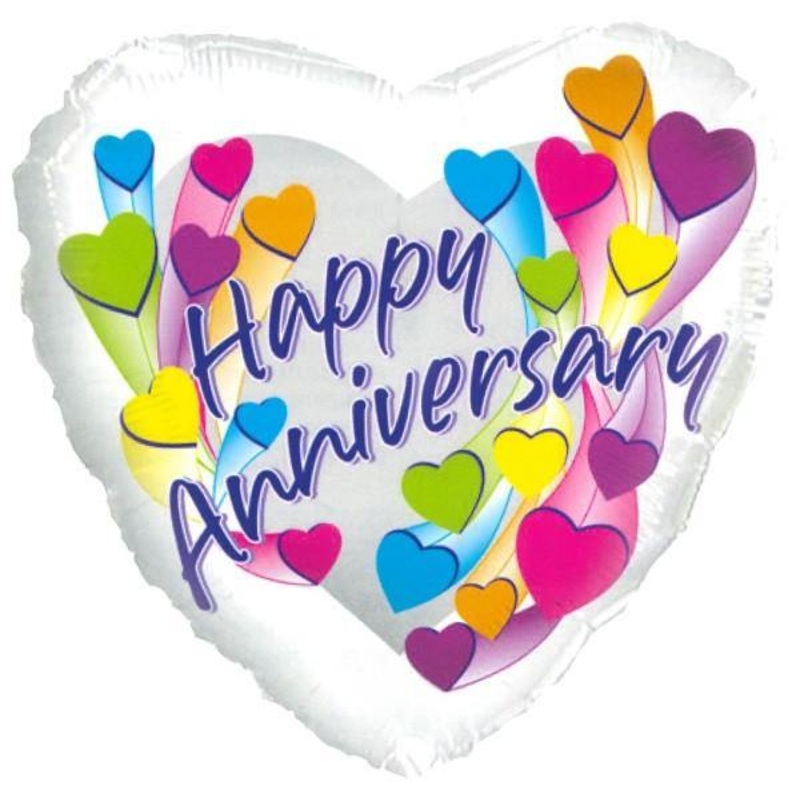 Happy Anniversary Shooting Star Helium Balloon