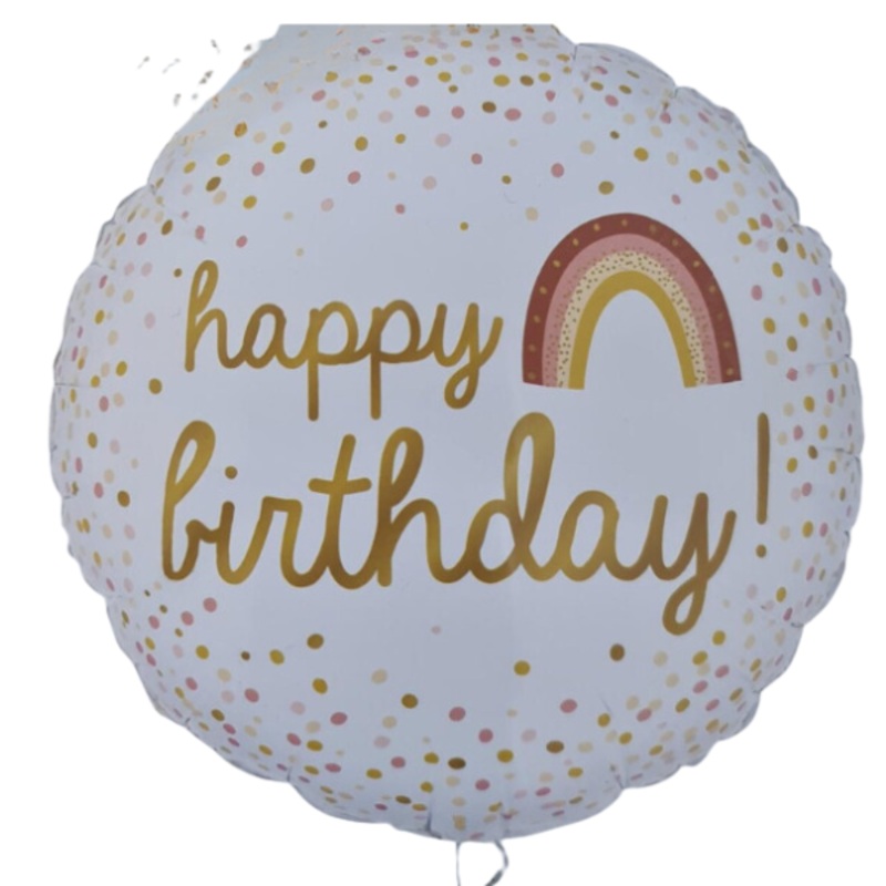 Happy Birthday Rainbow Helium Balloon