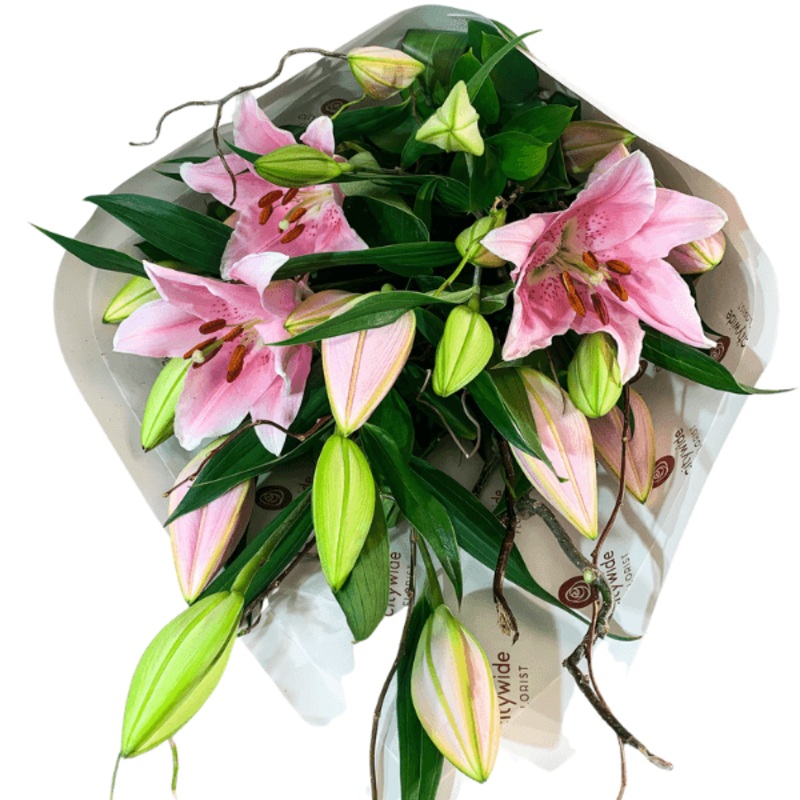 Luscious Pink Lilly Bouquet (in bud)