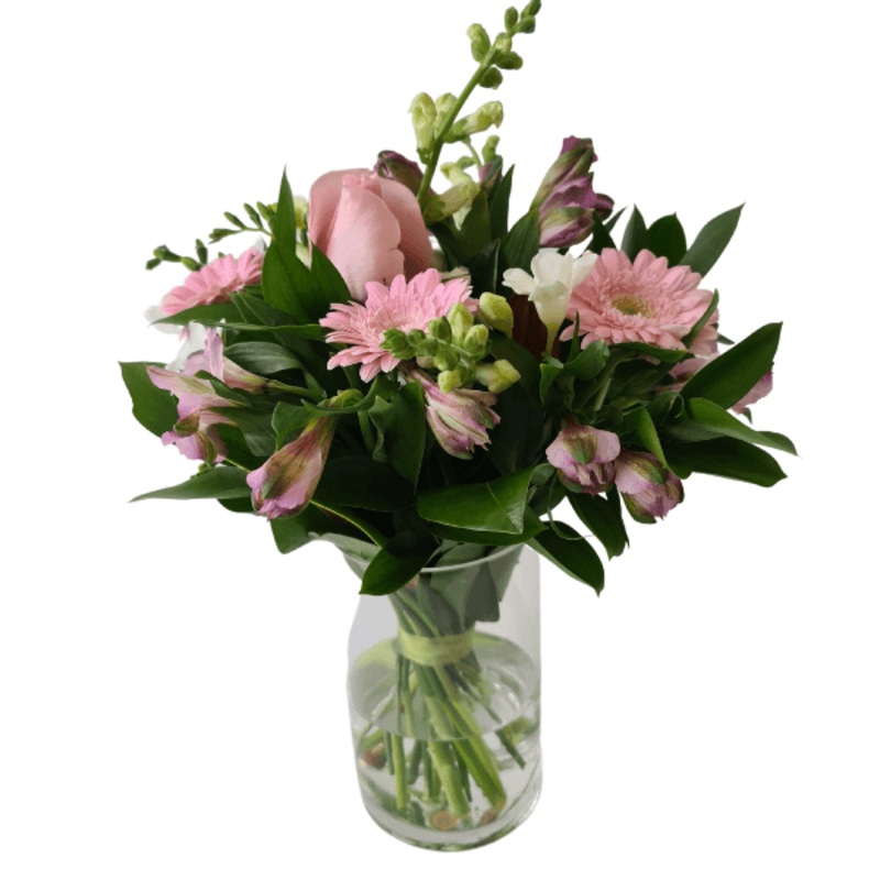 Pastel Bouquet in Vase