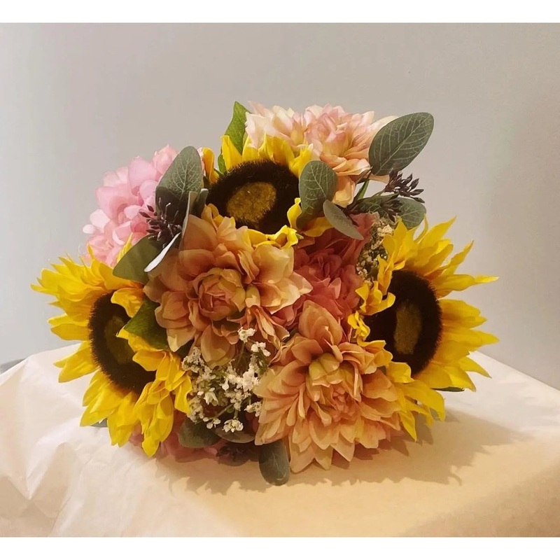 Sunflower Bouquet with Peonies & Dahlias