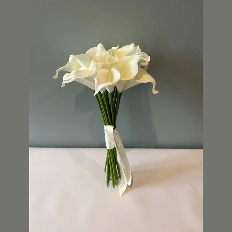 White lilies Bridal Wedding Bouquet