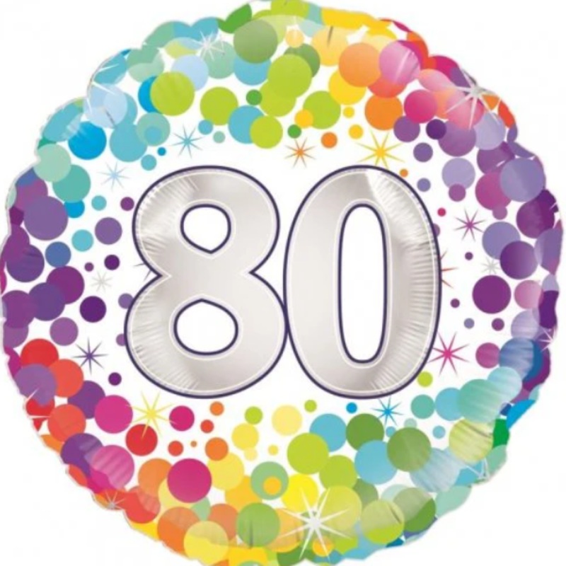 80th Birthday balloon