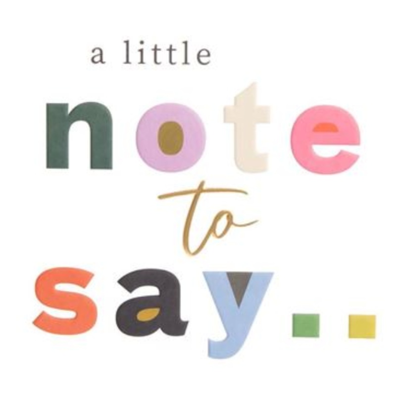 A Little Note To Say Card
