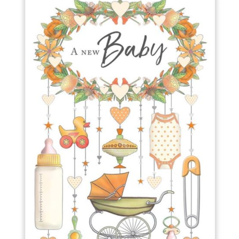 A New Baby Mobile Card