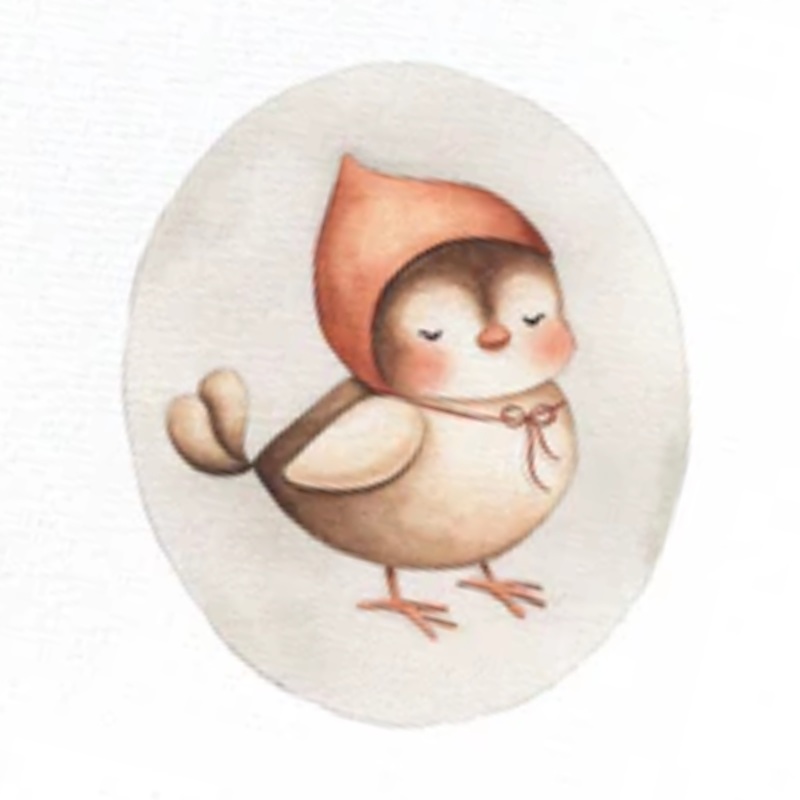 Baby Bird Small Greeting Card