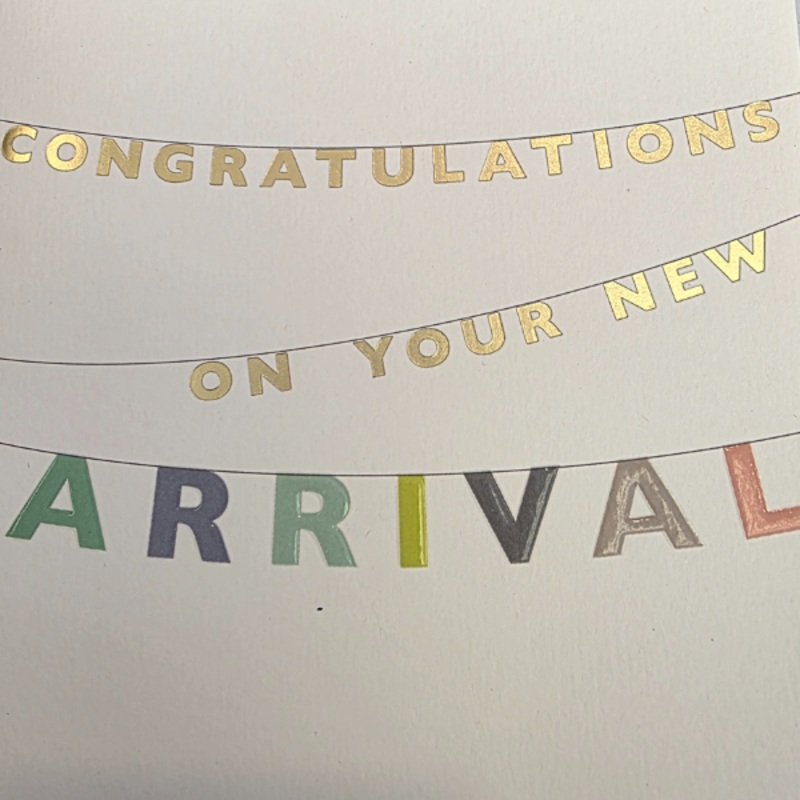 Congratulations on your new arrival  greeting card