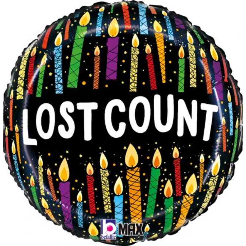Lost Count  Helium Balloon-Ties to water weight