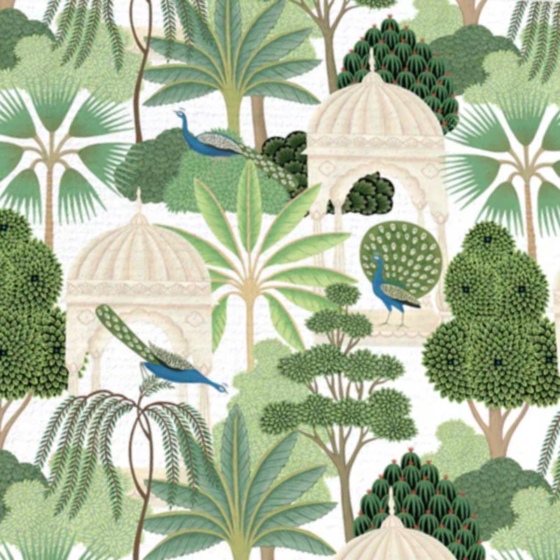 Peacock Small Greeting Card