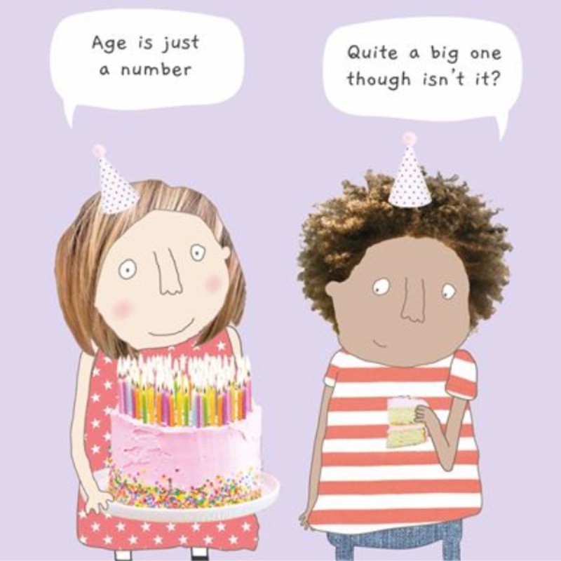 Quite A Big Number Greeting Card