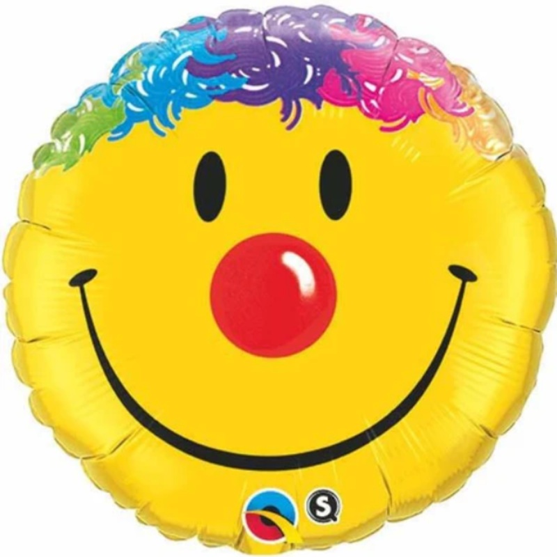 Smiley Clown Helium Balloon